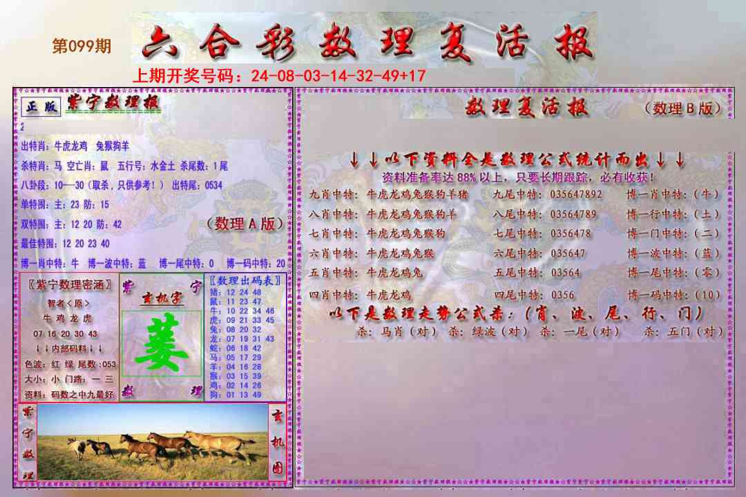 099期数理复活报[图]